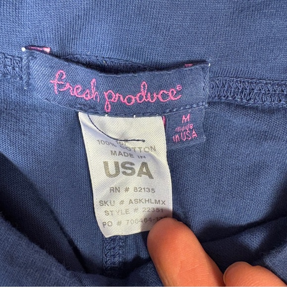 Fresh Produce Blue Cotton Maxi Skirt with High Low Hem - Picture 5 of 5